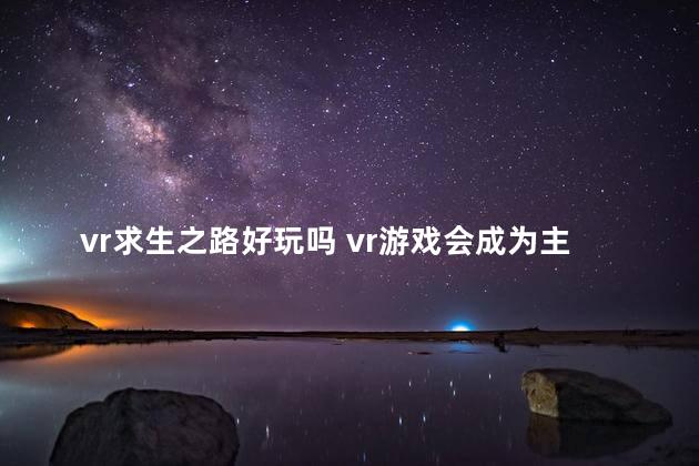 vr求生之路好玩吗 vr游戏会成为主流吗